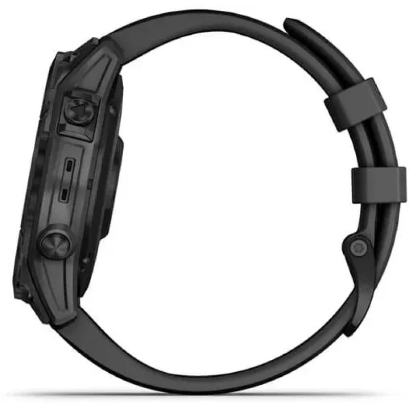 Умные часы Garmin Fenix 7 Sapphire Solar 47 мм (черный титан/черный)