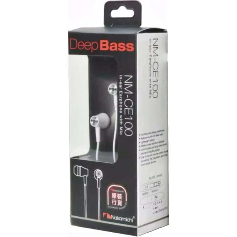 Наушники Nakamichi NM-CE100 (белый)