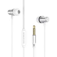 Наушники Borofone BM29 (серебристый/белый)