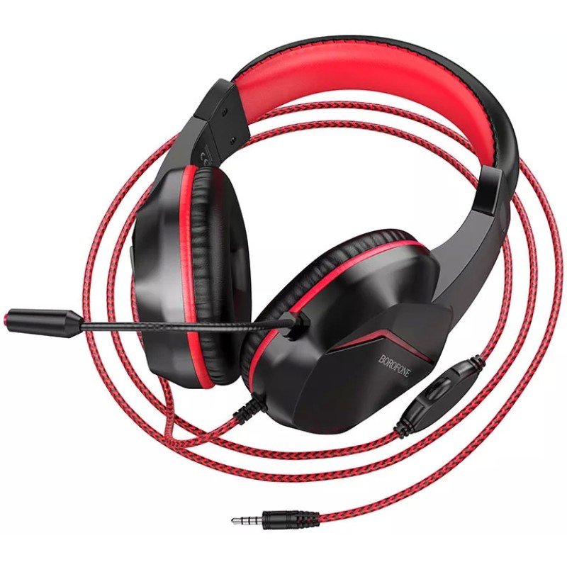 Наушники Borofone BO104 (черный/красный)