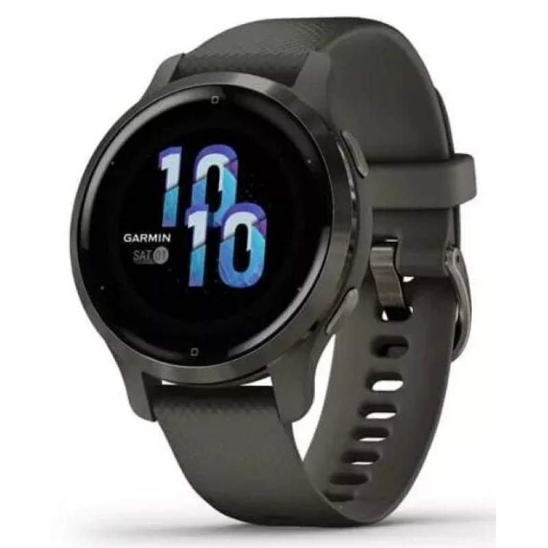 Умные часы Garmin Venu 2S (сланцевая нержавеющая сталь/черный)