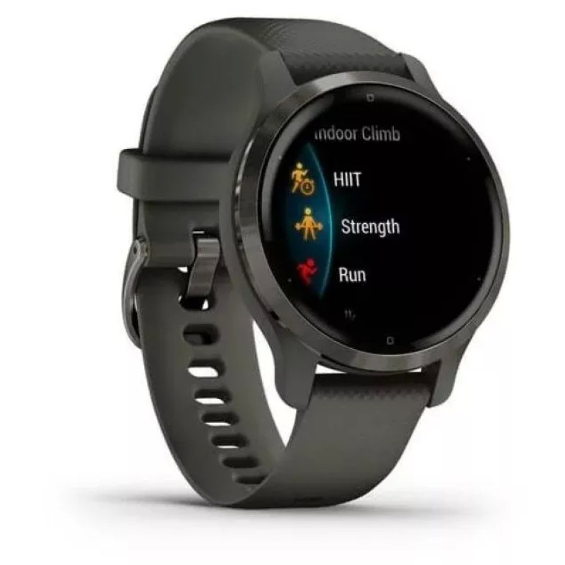 Умные часы Garmin Venu 2S (сланцевая нержавеющая сталь/черный)