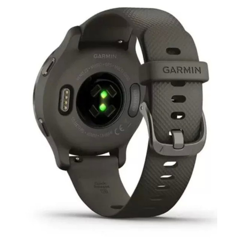 Умные часы Garmin Venu 2S (сланцевая нержавеющая сталь/черный)