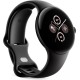 Умные часы Google Pixel Watch 2 LTE (матовый черный/обсидиан, спортивный силиконовый ремешок)