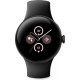 Умные часы Google Pixel Watch 2 LTE (матовый черный/обсидиан, спортивный силиконовый ремешок)