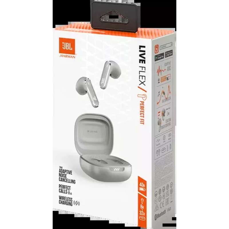 Наушники JBL Live Flex (серебристый)