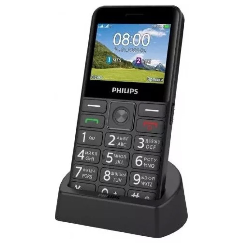 Мобильный телефон Philips Xenium E207 (черный)