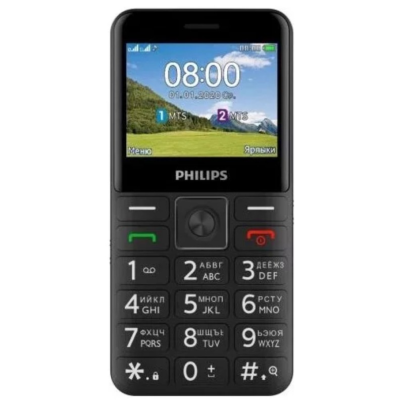 Мобильный телефон Philips Xenium E207 (черный)