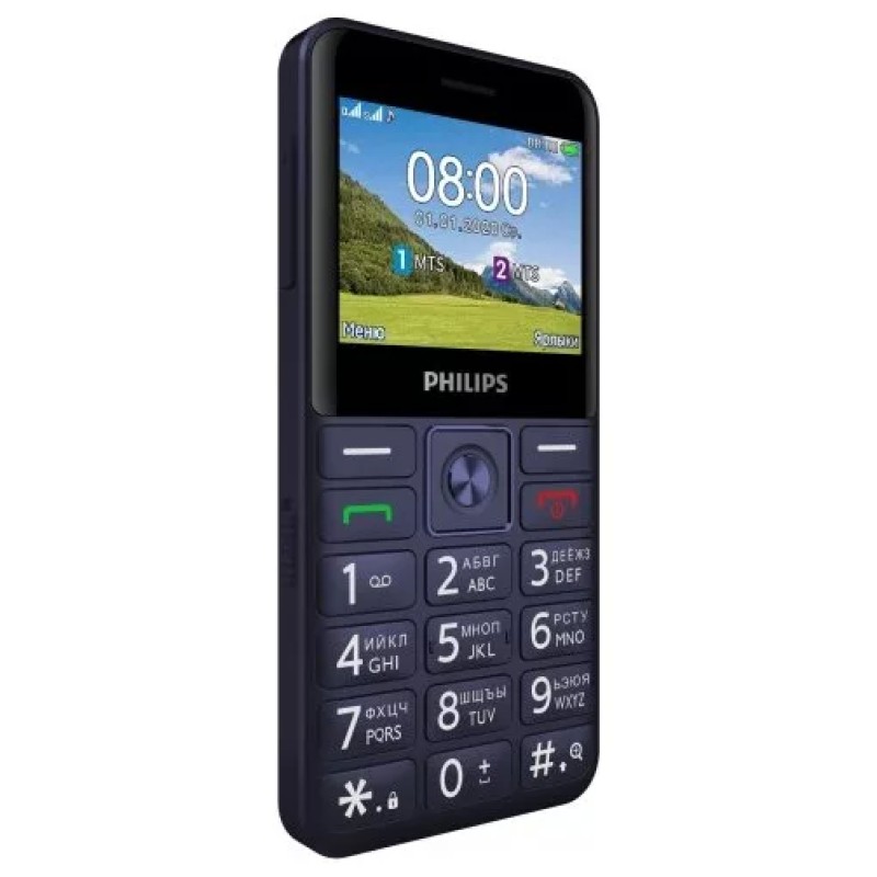 Мобильный телефон Philips Xenium E207 (синий)