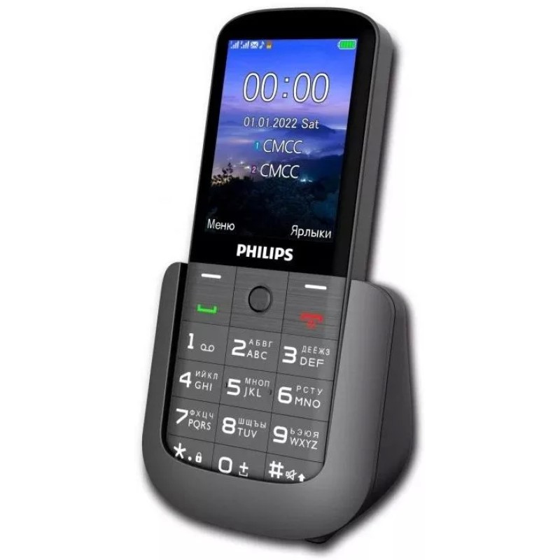 Мобильный телефон Philips Xenium E227 (темно-серый)