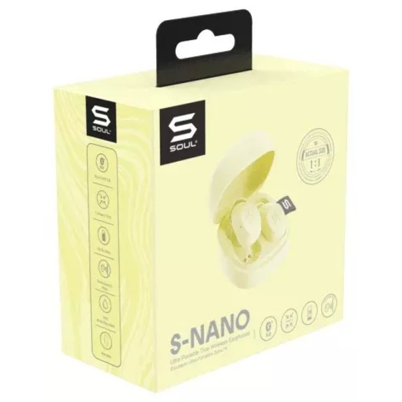 Наушники Soul S-Nano (желтый)